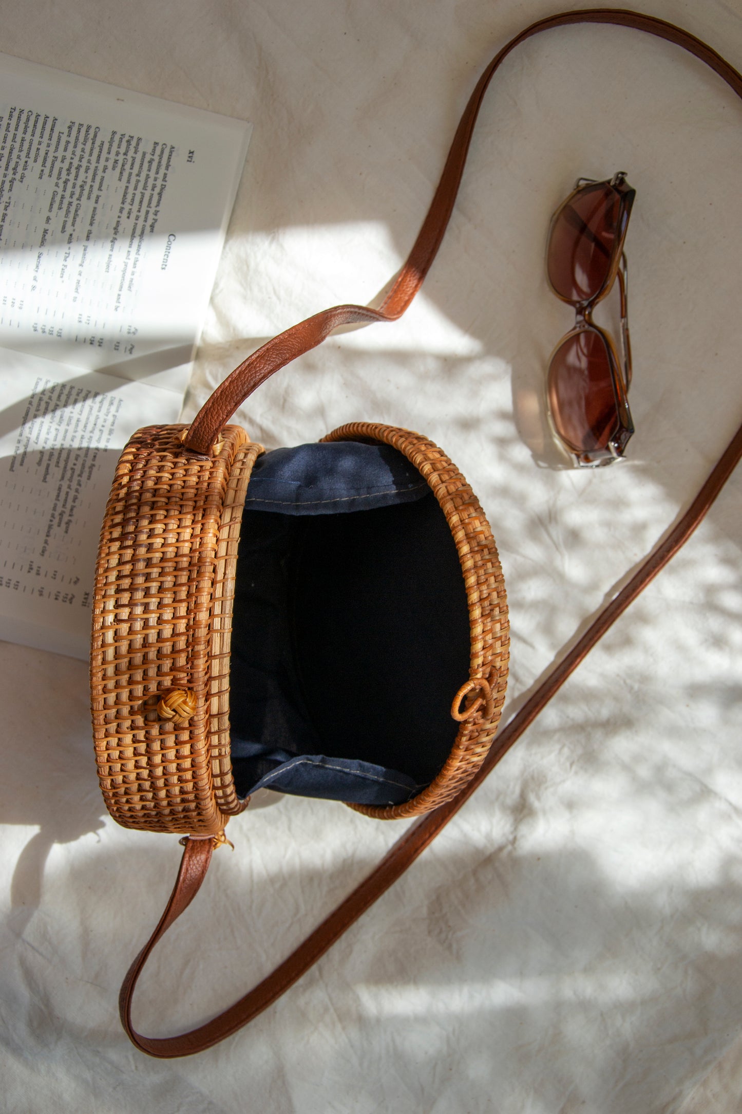 BRAID STRAW SHOULDER BAG