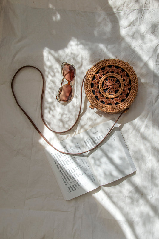 BRAID STRAW SHOULDER BAG